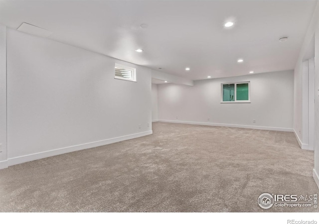 8696 W 86th Cir, Arvada, CO 80005 - below grade area featuring carpet and recessed lighting