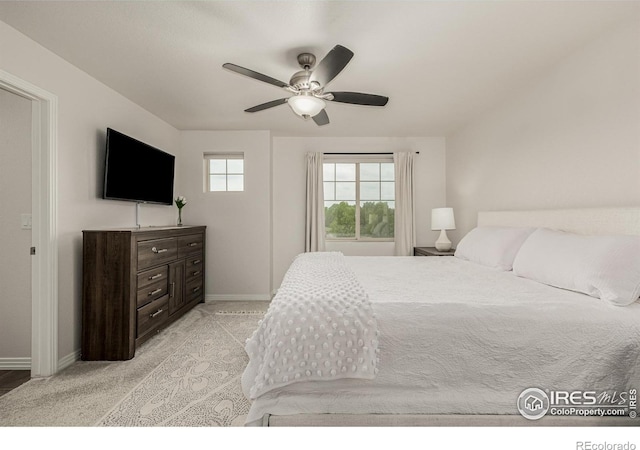 619 Brennan Cir, Erie, CO 80516 - bedroom featuring ceiling fan and light carpet