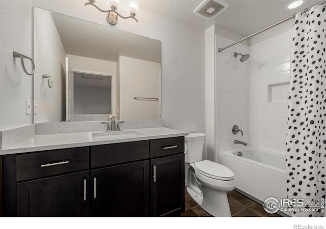619 Brennan Cir, Erie, CO 80516 - bathroom featuring vanity, shower / washtub combination, and tile patterned flooring