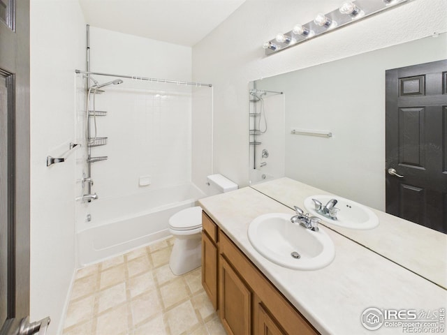 12912 Grant Cir E # A, Thornton, CO 80241 - full bath featuring vanity, shower / tub combination, and tile patterned floors