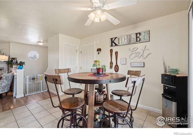 4521 Mesa Verde Dr, Greeley, CO 80634 - dining space with light tile patterned flooring and a ceiling fan