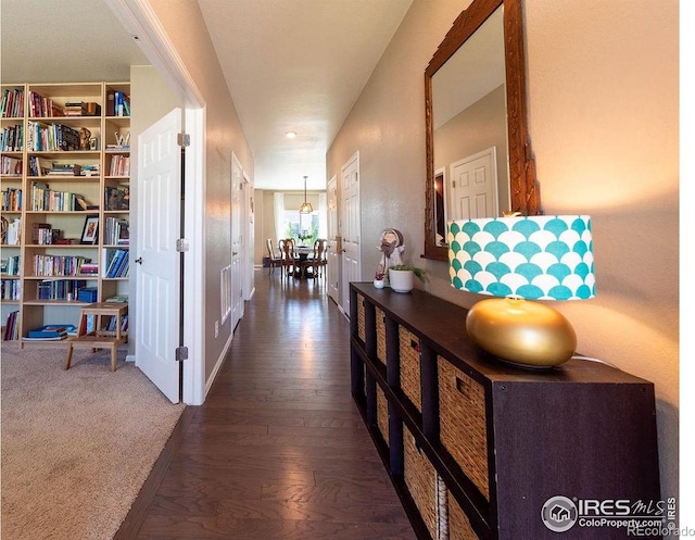 1773 Nightfall Dr, Windsor, CO 80550 - hall featuring wood finished floors and baseboards