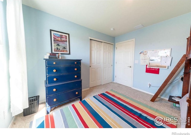 1773 Nightfall Dr, Windsor, CO 80550 - carpeted bedroom featuring a closet and baseboards