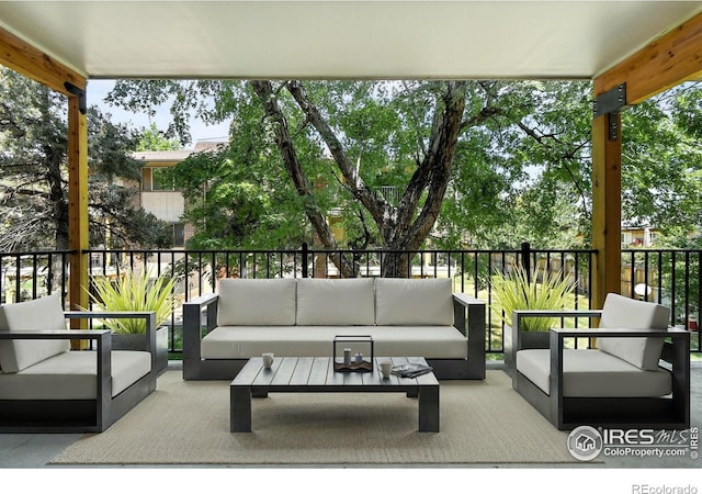 600 Manhattan Dr Unit B7, Boulder, CO 80303 - view of patio featuring an outdoor living space