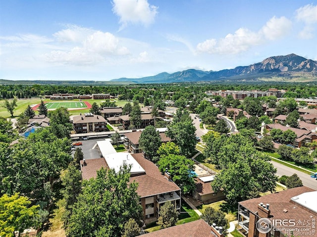 600 Manhattan Dr Unit B7, Boulder, CO 80303 - aerial perspective of suburban area featuring mountains