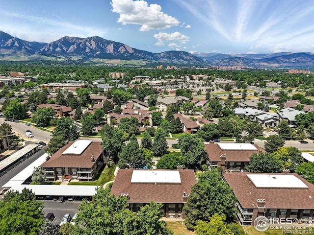 600 Manhattan Dr Unit B7, Boulder, CO 80303 - aerial view of residential area with a mountain backdrop
