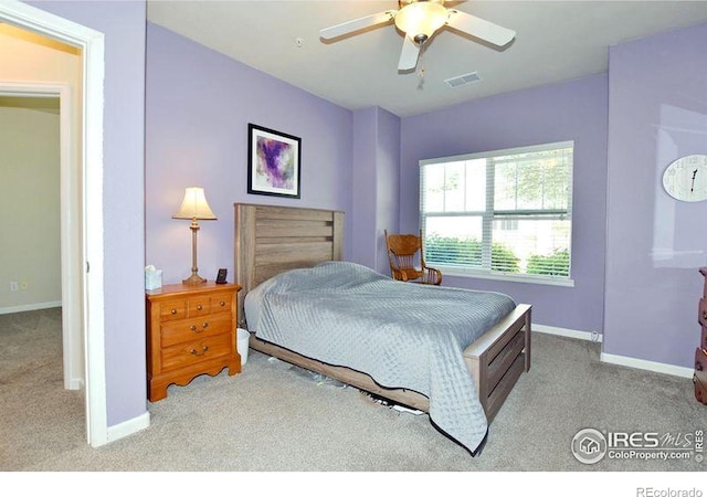 3641 29th St Unit 6, Greeley, CO 80634 - carpeted bedroom with baseboards and ceiling fan
