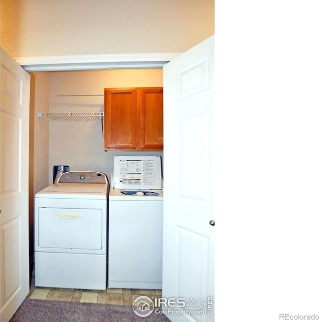 3641 29th St Unit 6, Greeley, CO 80634 - laundry area with cabinet space and washing machine and dryer