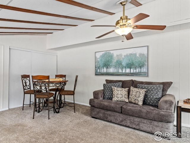2301 US Highway 34, Drake, CO 80515 - living room with carpet flooring and ceiling fan