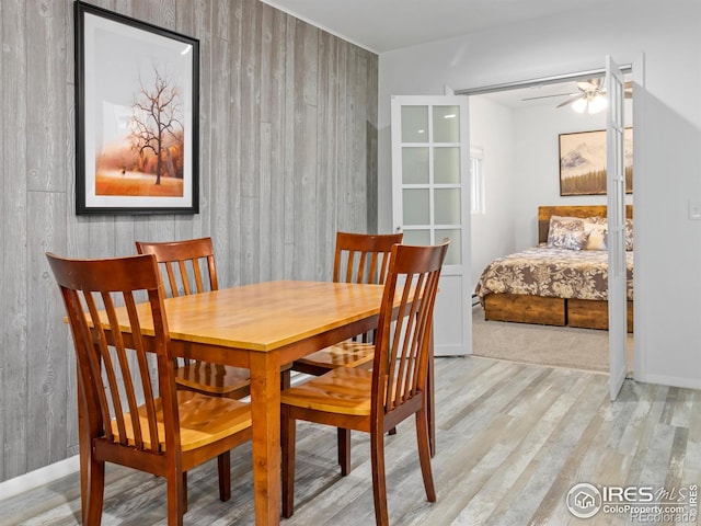 2301 US Highway 34, Drake, CO 80515 - dining room with wood finished floors and a ceiling fan