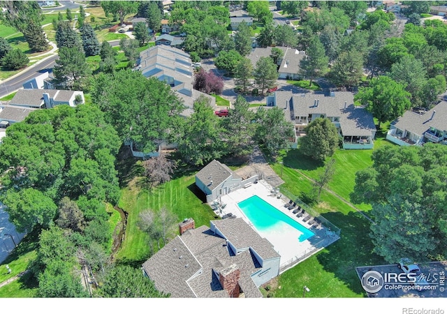 1925 28th Ave Unit 30, Greeley, CO 80634 - drone / aerial view of a pool area
