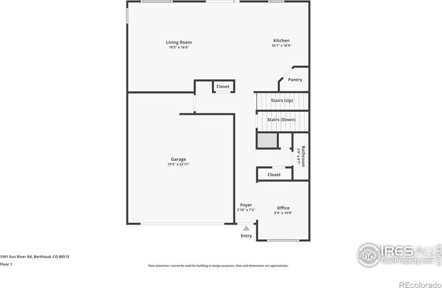 1591 Sun River Rd, Berthoud, CO 80513 - view of room layout