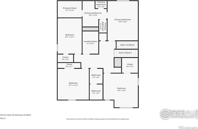 1591 Sun River Rd, Berthoud, CO 80513 - view of room layout
