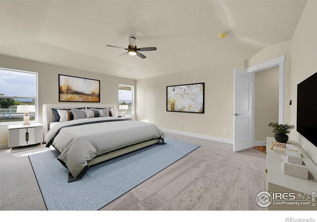 3643 Crested Owl Ct, Dacono, CO 80514 - carpeted bedroom with baseboards and a ceiling fan