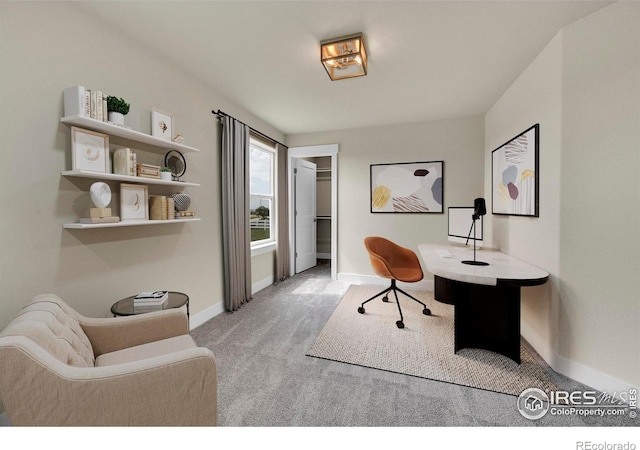 3643 Crested Owl Ct, Dacono, CO 80514 - carpeted office space featuring baseboards