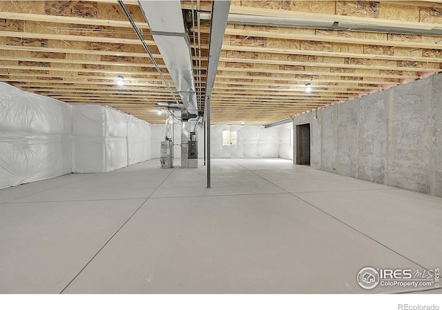 3643 Crested Owl Ct, Dacono, CO 80514 - unfinished below grade area with gas water heater and heating unit
