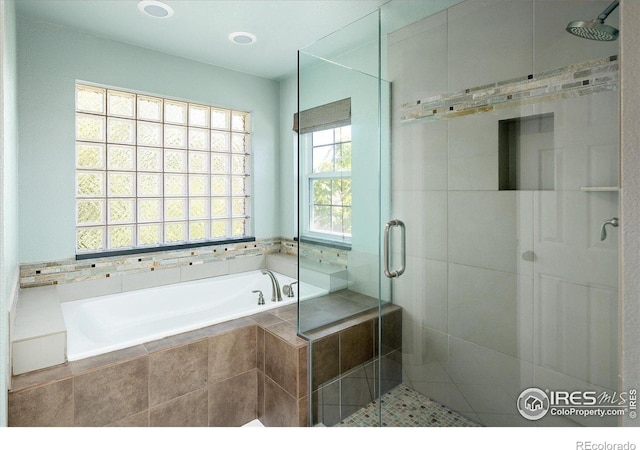 691 Tamarisk Ct, Louisville, CO 80027 - bathroom with a stall shower and a garden tub