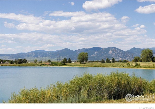691 Tamarisk Ct, Louisville, CO 80027 - water view featuring a mountain backdrop