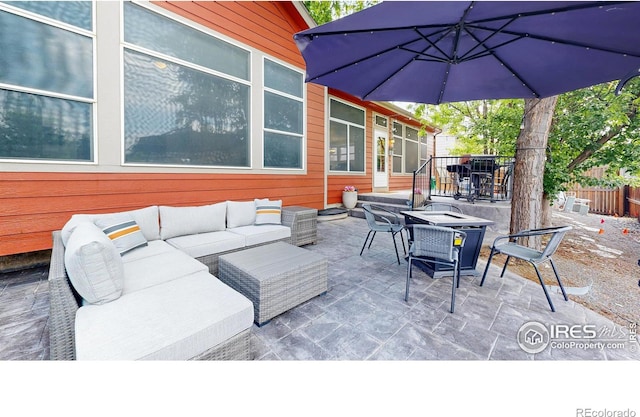 555 S 17th Ave, Brighton, CO 80601 - view of patio featuring an outdoor living space