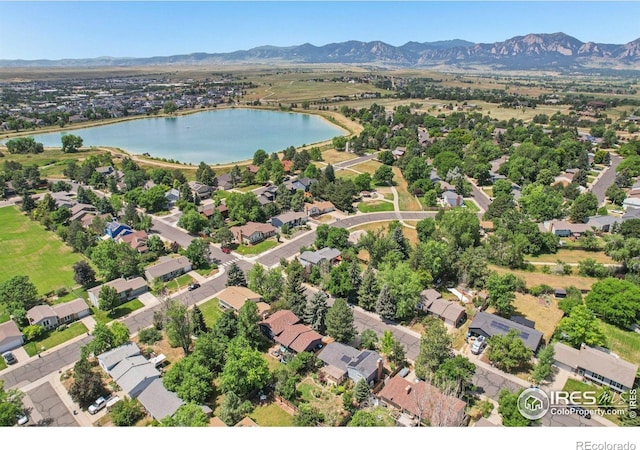 1430 Kennedy Ave, Louisville, CO 80027 - aerial view of residential area featuring a water and mountain view