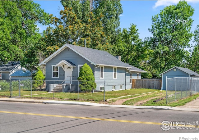 612 20th St, Greeley, CO 80631 - view of front of home with a fenced front yard
