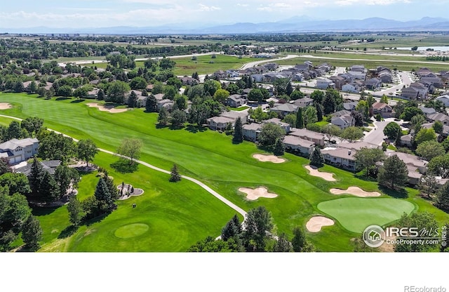 7294 Tamarisk Dr, Fort Collins, CO 80528 - aerial view of residential area featuring mountains and a golf club
