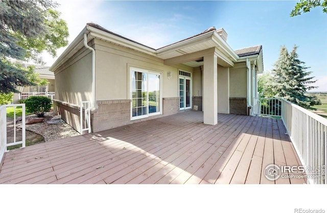 7294 Tamarisk Dr, Fort Collins, CO 80528 - view of wooden deck