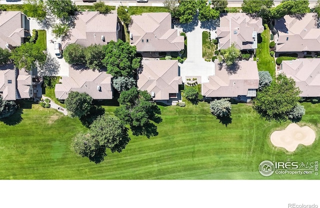 7294 Tamarisk Dr, Fort Collins, CO 80528 - aerial perspective of suburban area featuring a local golf course