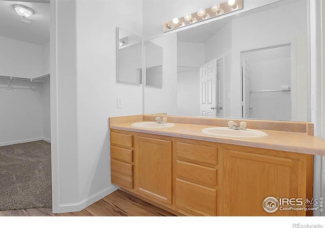 5151 29th St W Unit 204, Greeley, CO 80634 - bathroom with double vanity and a spacious closet