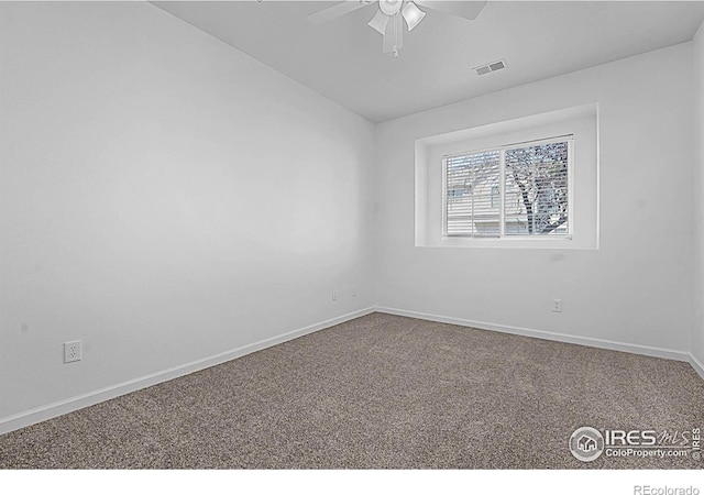 5151 29th St W Unit 204, Greeley, CO 80634 - carpeted empty room with ceiling fan and lofted ceiling