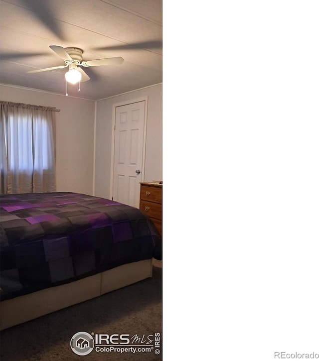 15296 County Road 39, Sterling, CO 80751 - carpeted bedroom with a ceiling fan