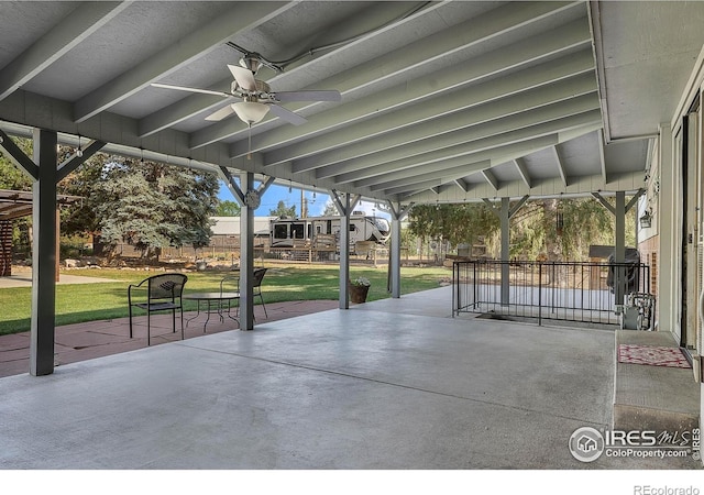 108 40th Ave, Greeley, CO 80634 - view of patio / terrace with ceiling fan