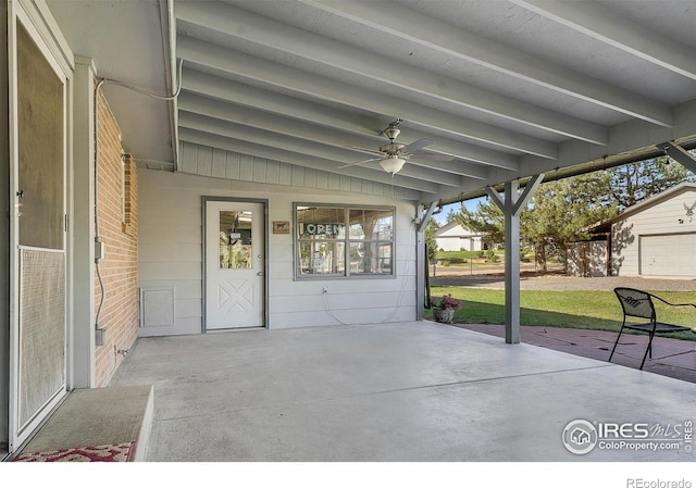 108 40th Ave, Greeley, CO 80634 - view of patio with a ceiling fan