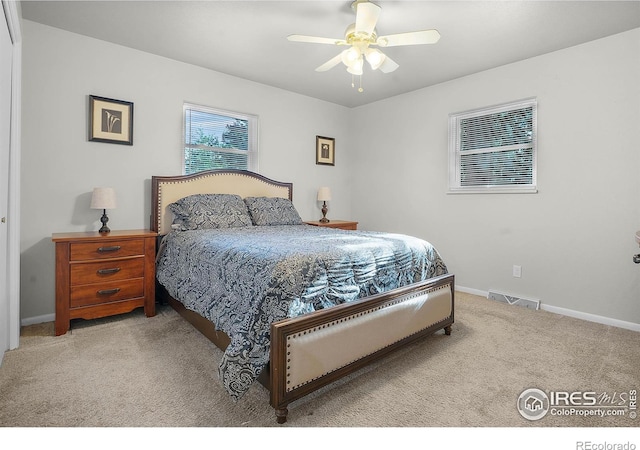 108 40th Ave, Greeley, CO 80634 - bedroom featuring carpet floors and ceiling fan