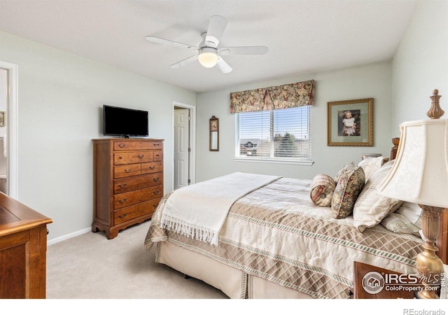11722 Elmer Linn Dr, Longmont, CO 80504 - bedroom with light colored carpet and a ceiling fan