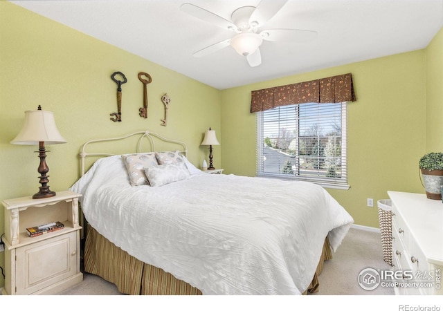 11722 Elmer Linn Dr, Longmont, CO 80504 - bedroom with light carpet and a ceiling fan