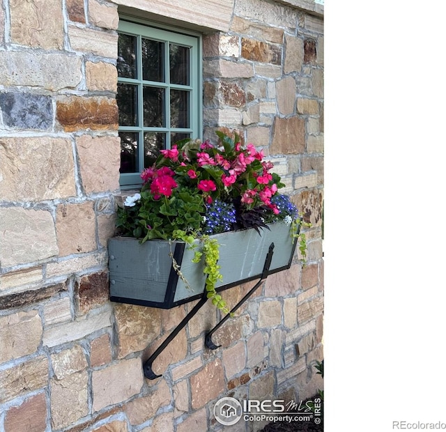 6619 Ridgeline Dr, Timnath, CO 80547 - exterior view of stone siding