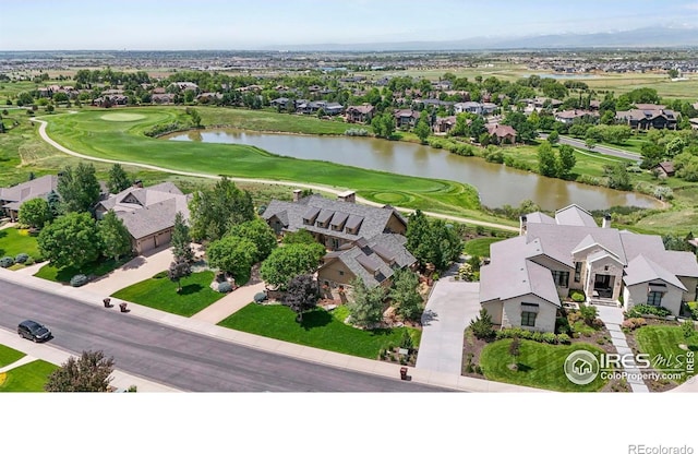 6619 Ridgeline Dr, Timnath, CO 80547 - aerial perspective of suburban area with a nearby body of water and a golf club