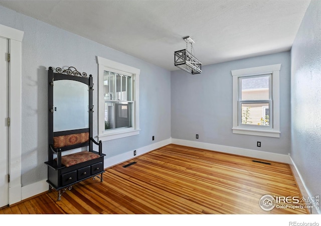 834 Emery St, Longmont, CO 80501 - empty room featuring wood finished floors and a textured wall