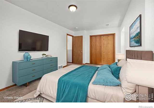 3233 Baldwin Ave, Evans, CO 80620 - bedroom with a closet and carpet floors