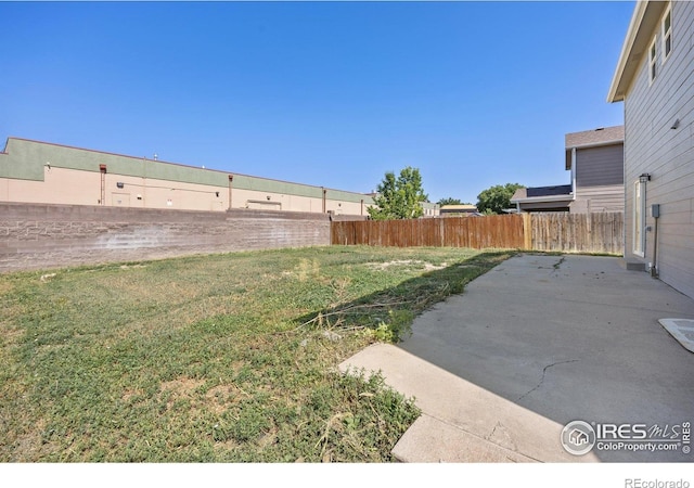 3233 Baldwin Ave, Evans, CO 80620 - fenced backyard with a patio