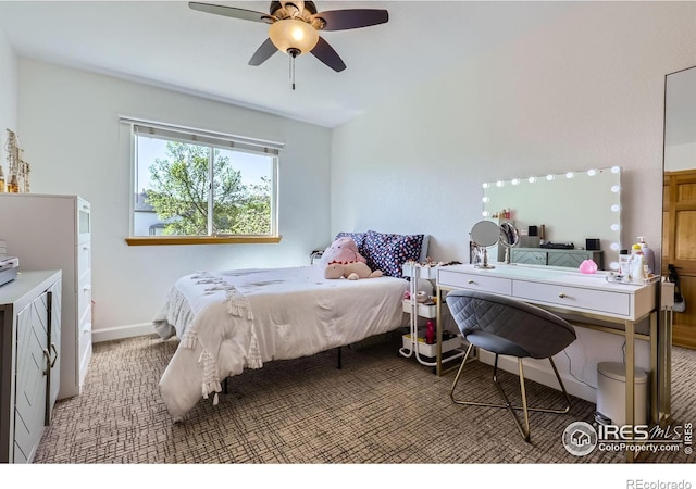 6366 Umber Cir, Arvada, CO 80403 - bedroom with carpet and a ceiling fan