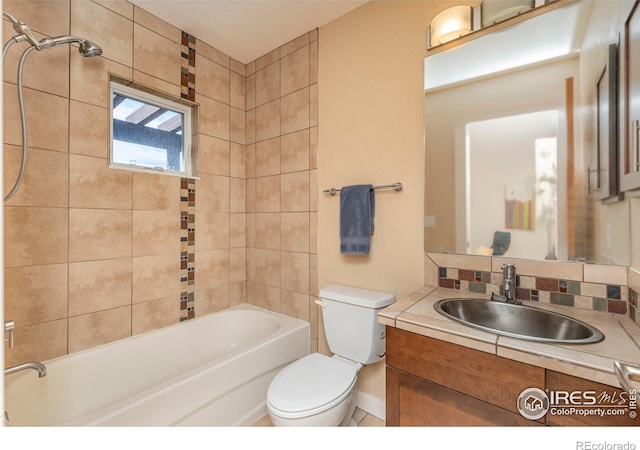 5060 Pierre St Unit E, Boulder, CO 80304 - bathroom featuring vanity, shower / washtub combination, and tasteful backsplash