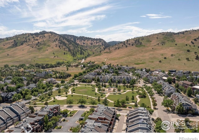 5060 Pierre St Unit E, Boulder, CO 80304 - aerial perspective of suburban area with a mountain backdrop