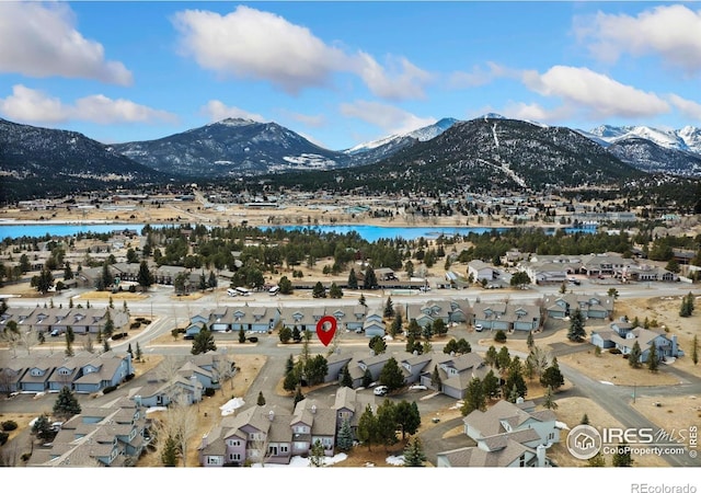 1437 Raven Cir Unit A, Estes Park, CO 80517 - view of mountain background featuring nearby suburban area and a large body of water