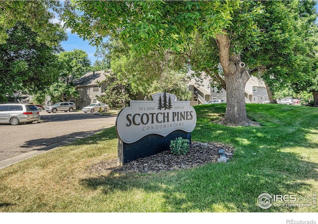 705 E Drake Rd Unit 45, Fort Collins, CO 80525 - community / neighborhood sign with a lawn