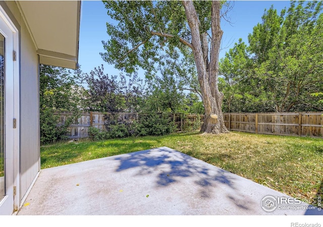 1287 Doric Dr, Lafayette, CO 80026 - fenced backyard with a patio area
