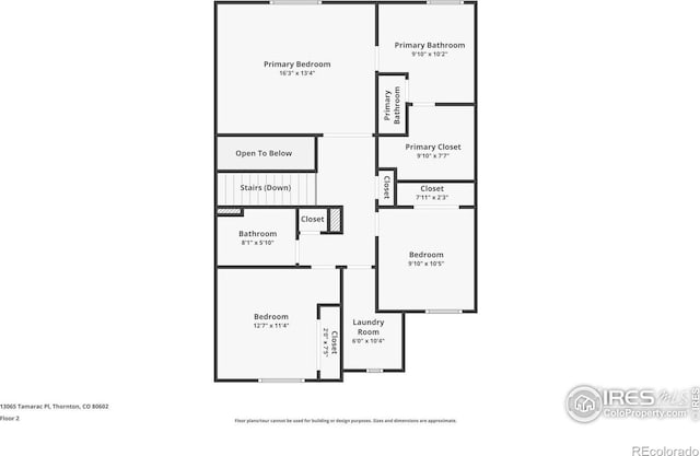13065 Tamarac Pl, Thornton, CO 80602 - view of home floor plan