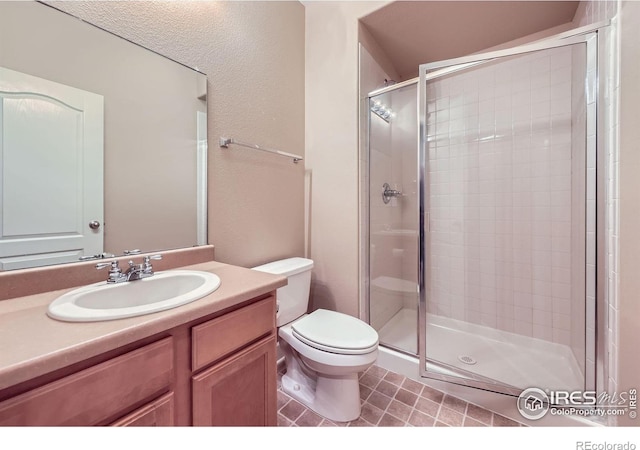 13065 Tamarac Pl, Thornton, CO 80602 - full bathroom featuring a shower stall and vanity