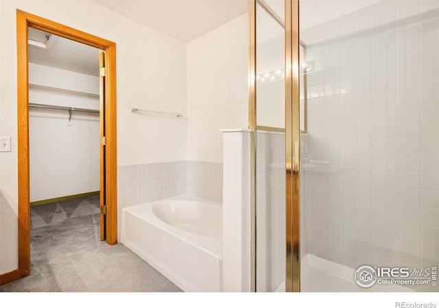 3686 Oakwood Dr, Longmont, CO 80503 - full bath with a bath and a stall shower